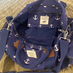 Sloane Ranger Navy Anchor Tote Bag